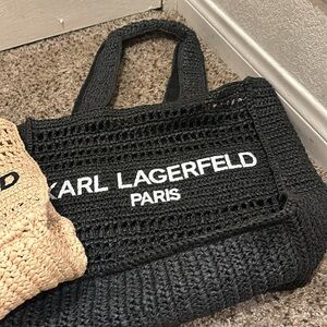KARL LAGERFELD BEACH BAG BLACK